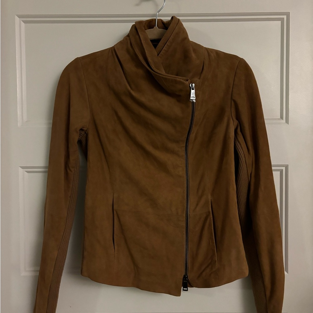 Vince Brown Leather Jacket
